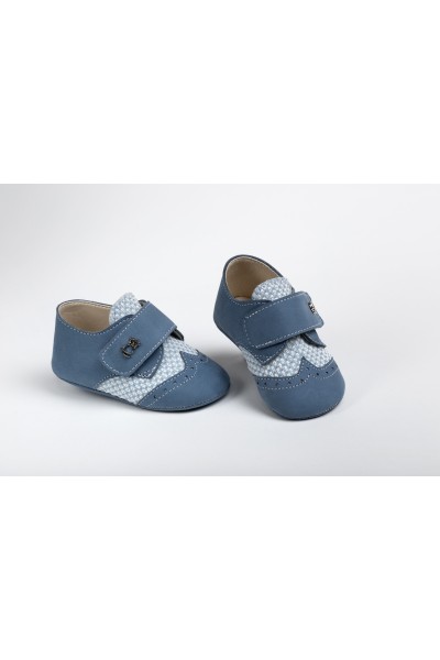 Χειροποίητο Βαπτιστικό Παπουτσάκι Αγκαλιάς Everkid, για αγόρι A2201A