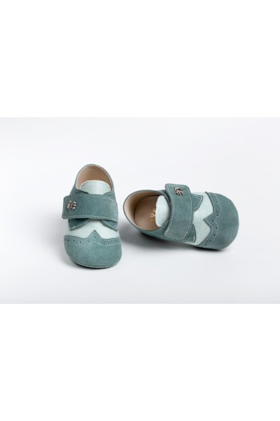 Χειροποίητο Βαπτιστικό Παπουτσάκι Αγκαλιάς Everkid, για αγόρι A2201B