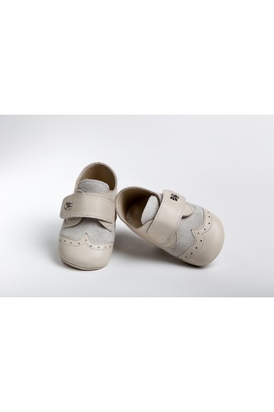 Χειροποίητο Βαπτιστικό Παπουτσάκι Αγκαλιάς Everkid, για αγόρι A2201E