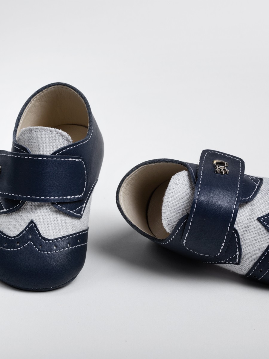 Χειροποίητο Βαπτιστικό Παπουτσάκι Αγκαλιάς Everkid, για αγόρι A2201M