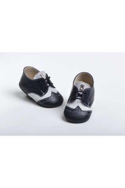 Χειροποίητο Βαπτιστικό Παπουτσάκι Αγκαλιάς Everkid, για αγόρι A2202A