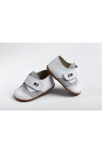 Handmade Christening First Steps Shoe Everkid, for boys A2209A