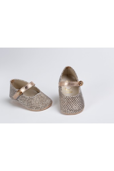 Χειροποίητο Βαπτιστικό Παπουτσάκι Αγκαλιάς Everkid, για κορίτσι K2213P