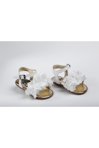 Χειροποίητο Βαπτιστικό Παπουτσάκι Πρώτα Βήματα Everkid, για κορίτσι K2226E Χειροποίητο Βαπτιστικό Παπουτσάκι Πρώτα Βήματα Everkid, για κορίτσι K2226E