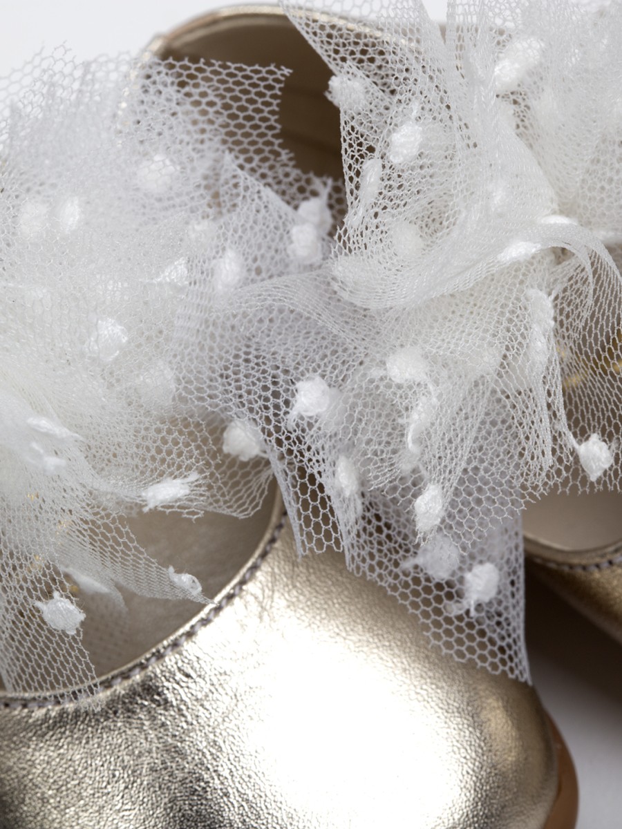 Χειροποίητο Βαπτιστικό Παπουτσάκι Πρώτα Βήματα Everkid, για κορίτσι K2233X