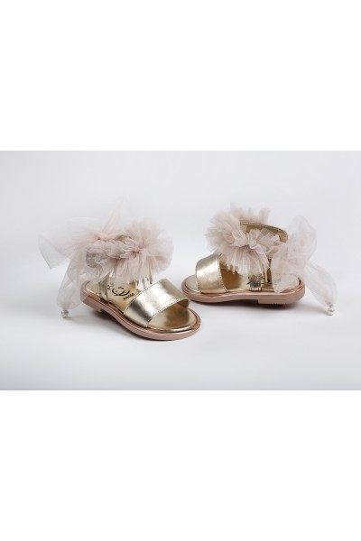 Χειροποίητο Βαπτιστικό Παπουτσάκι Περπατήματος Everkid, για κορίτσι K2248X