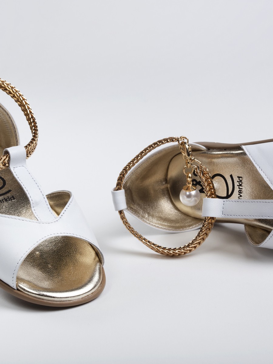 Χειροποίητο Βαπτιστικό Παπουτσάκι Περπατήματος Everkid, για κορίτσι K2251A