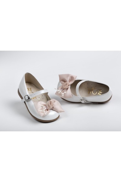 Χειροποίητο Βαπτιστικό Παπουτσάκι Περπατήματος Everkid, για κορίτσι K2264E