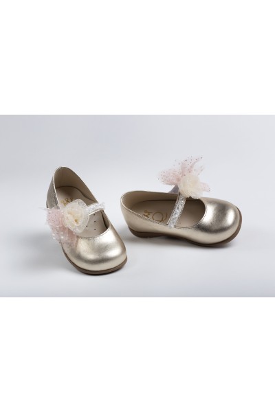 Χειροποίητο Βαπτιστικό Παπουτσάκι Περπατήματος Everkid, για κορίτσι K2267X