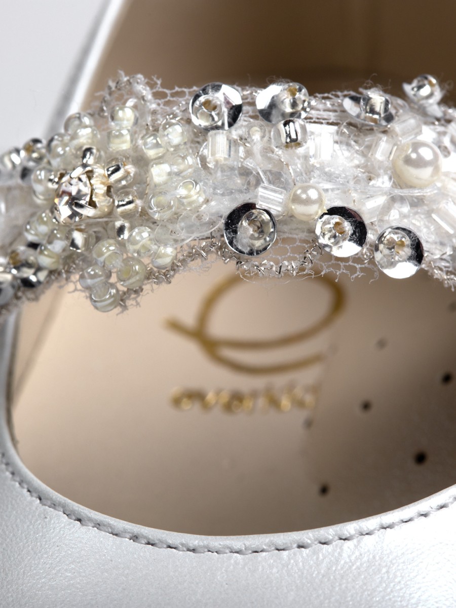 Χειροποίητο Βαπτιστικό Παπουτσάκι Περπατήματος Everkid, για κορίτσι K2272E