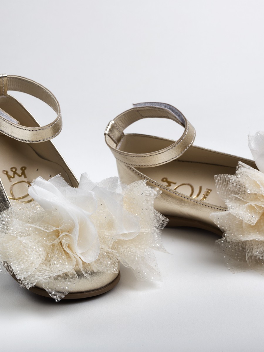 Χειροποίητο Βαπτιστικό Παπουτσάκι Περπατήματος Everkid, για κορίτσι K2279X