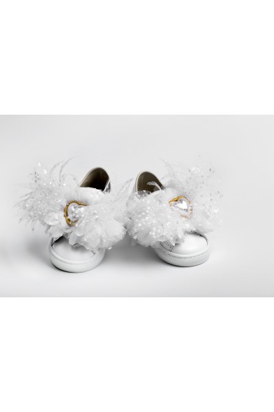 Χειροποίητο Βαπτιστικό Παπουτσάκι Περπατήματος Everkid, για κορίτσι K2290A Χειροποίητο Βαπτιστικό Παπουτσάκι Περπατήματος Everkid, για κορίτσι K2290A