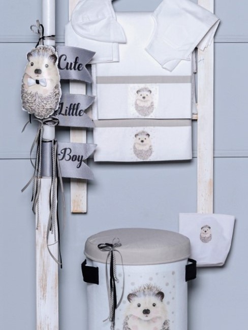 Σετ Βάπτισης για Αγόρι, Σκαντζόχοιρος - Κουτί Σετ Βάπτισης για Αγόρι, Σκαντζόχοιρος - Κουτί